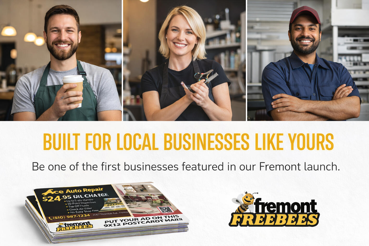 Be one of the first businesses featured in our Fremont launch.